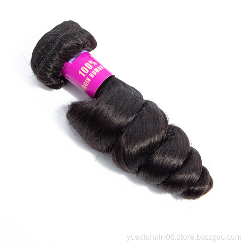 brazilian cuticle aligned raw virgin hair 10A Grade Unprocessed loose wave hair bundles